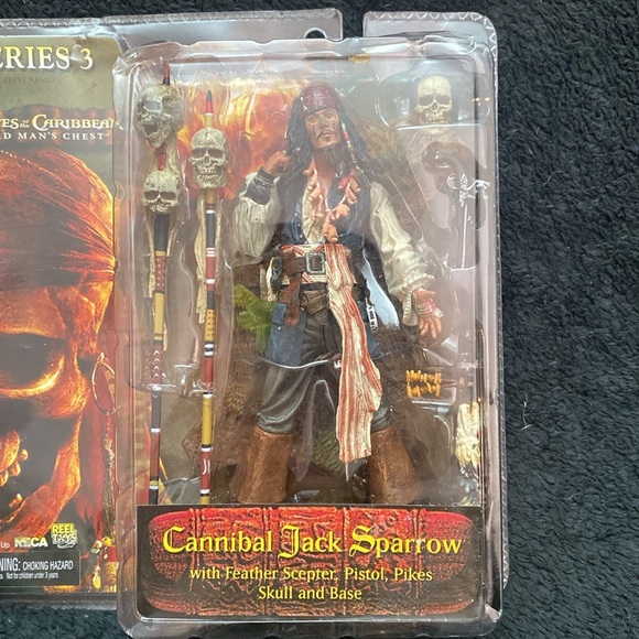RARE NECA Pirates Of The Caribbean Series 3
CANNIBAL JACK SPARROW Action
Figure - Picture 13 of 16
